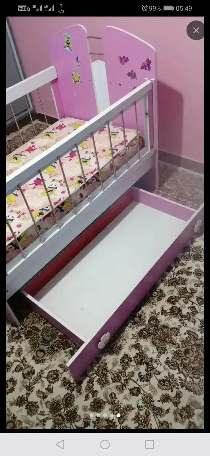 تختخواب کودک زیر 4 سال|تشک تختخواب|ساری, |دیوار