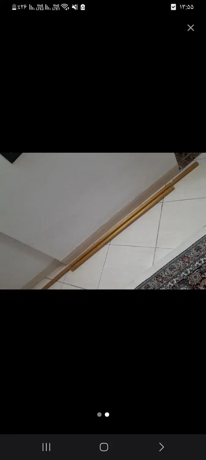 پرده تزئینی و دستک تورحاشیه دار و چوب پرده گرد|پرده، رانر، رومیزی|مشهد, حجاب (شهرک غرب)|دیوار