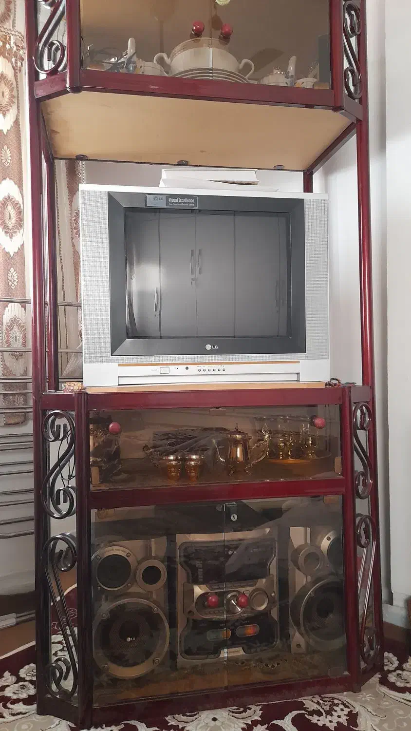 تلویزیون و زیر تلویزیون|میز تلویزیون|بندر ترکمن, |دیوار