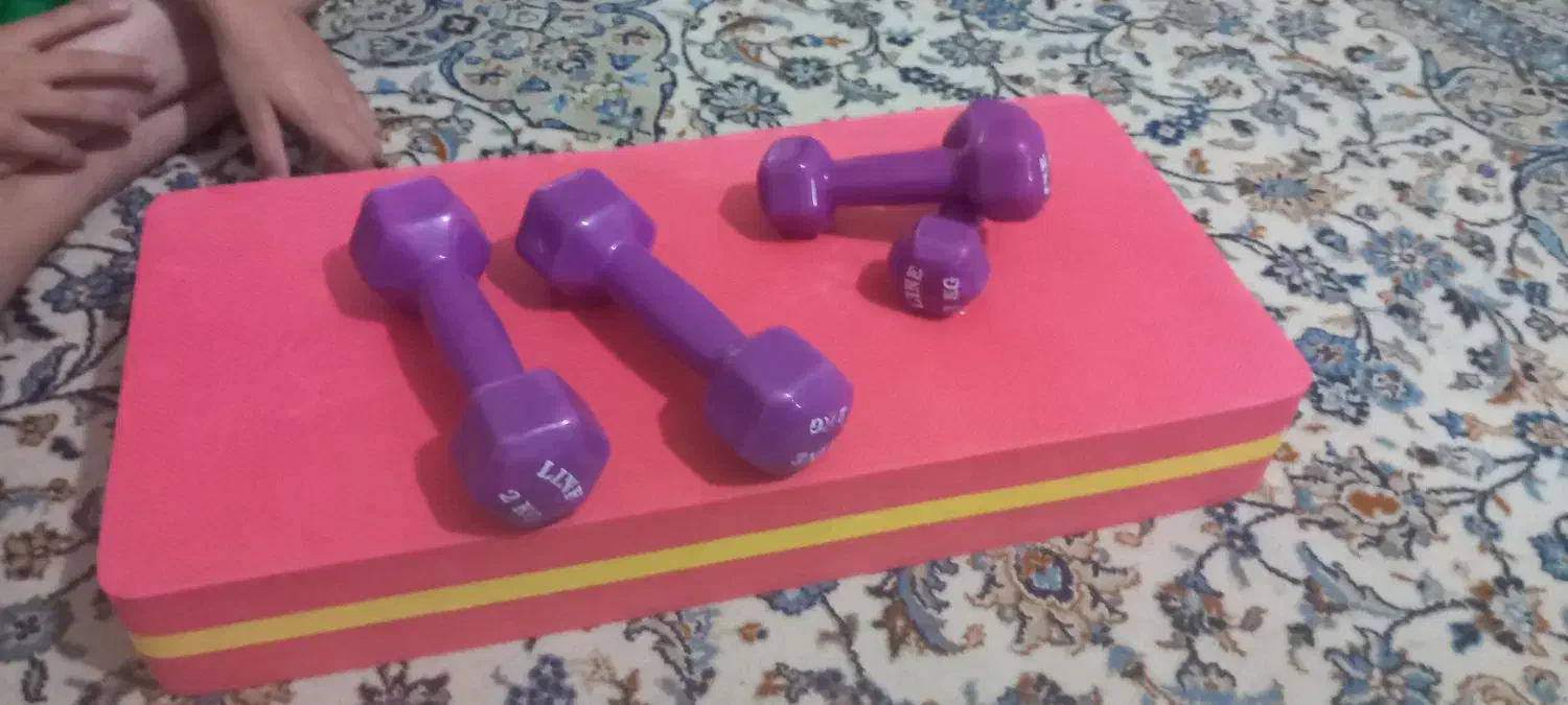 دمبل و تخت استپ. مدل فومی ۳ لایه|تجهیزات ورزشی|تهران, استخر|دیوار