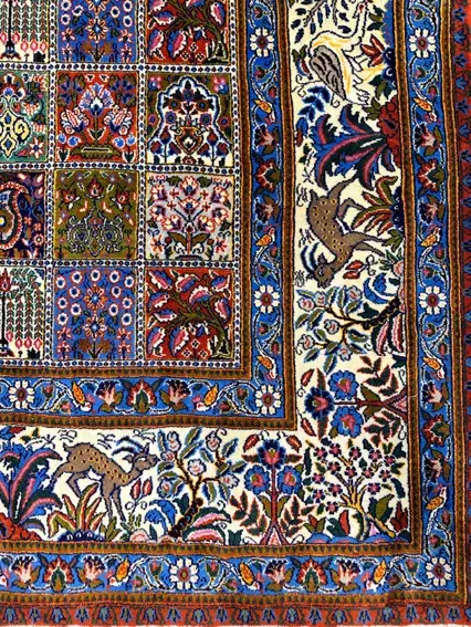 فرش دستبافت جفت نه متری گل ابریشم|فرش|مشهد, راهنمایی|دیوار