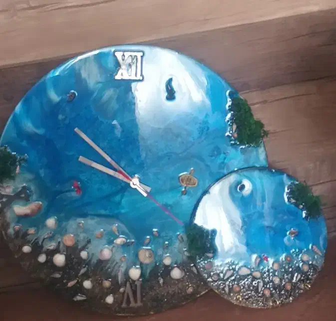 ساعت و تابلو رزینی|ساعت دیواری و تزئینی|مشهد, شهرک مهرگان|دیوار