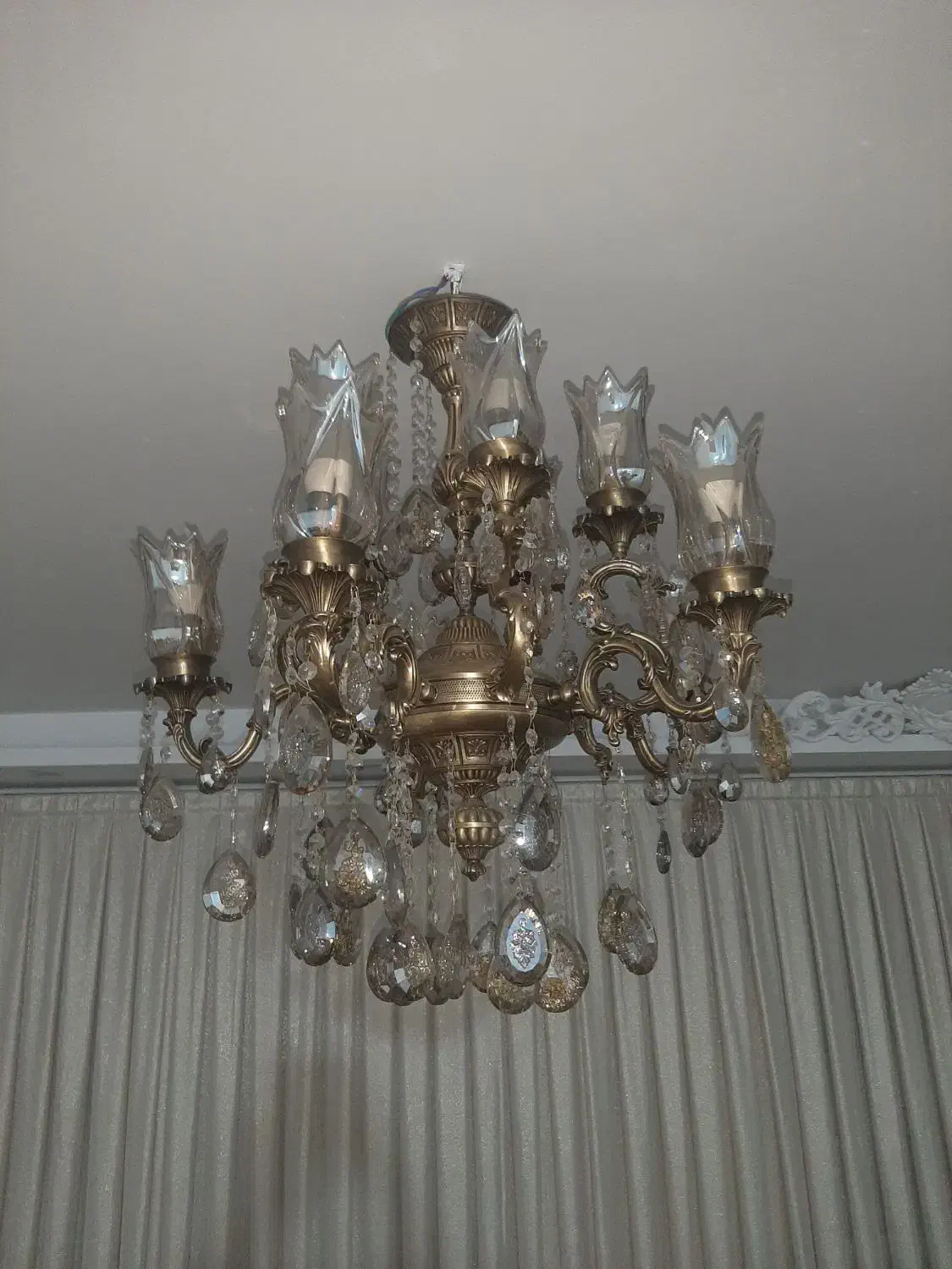 لوستر برنز مارک علیجناب برنز خالص|لوستر و چراغ آویز|کرمانشاه, |دیوار