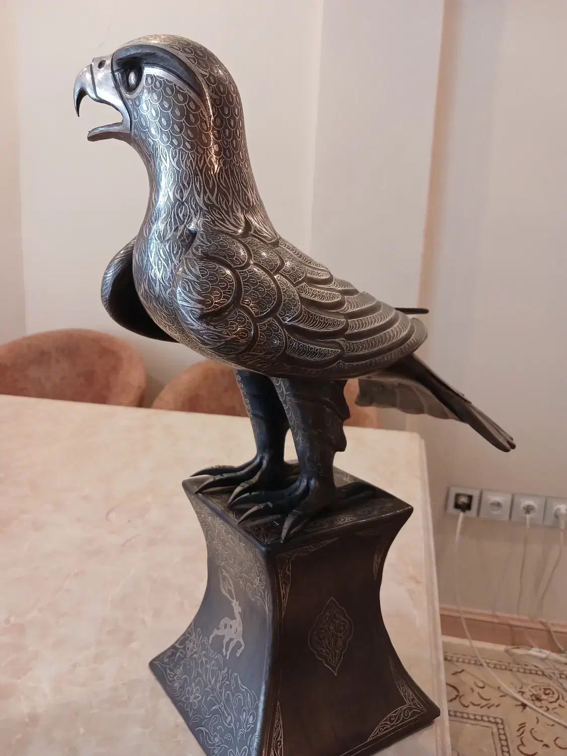 تندیس فولادی  نقره کوب|مجسمه، تندیس، ماکت|کیش, |دیوار