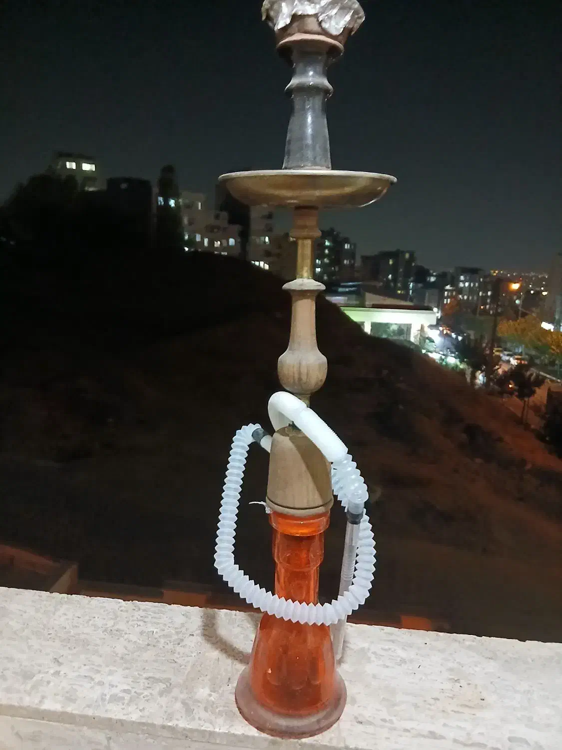 قلیان برنجی قدیمی با چوبی|کلکسیون و سرگرمی|کرج, حسن آباد|دیوار