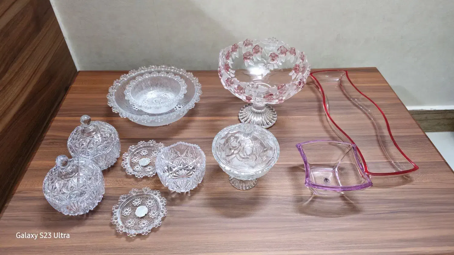 میوه خوری کریستال.ظروف تویو ژاپن.سینی کریستال.|ظروف سرو و پذیرایی|قم, علی آباد|دیوار