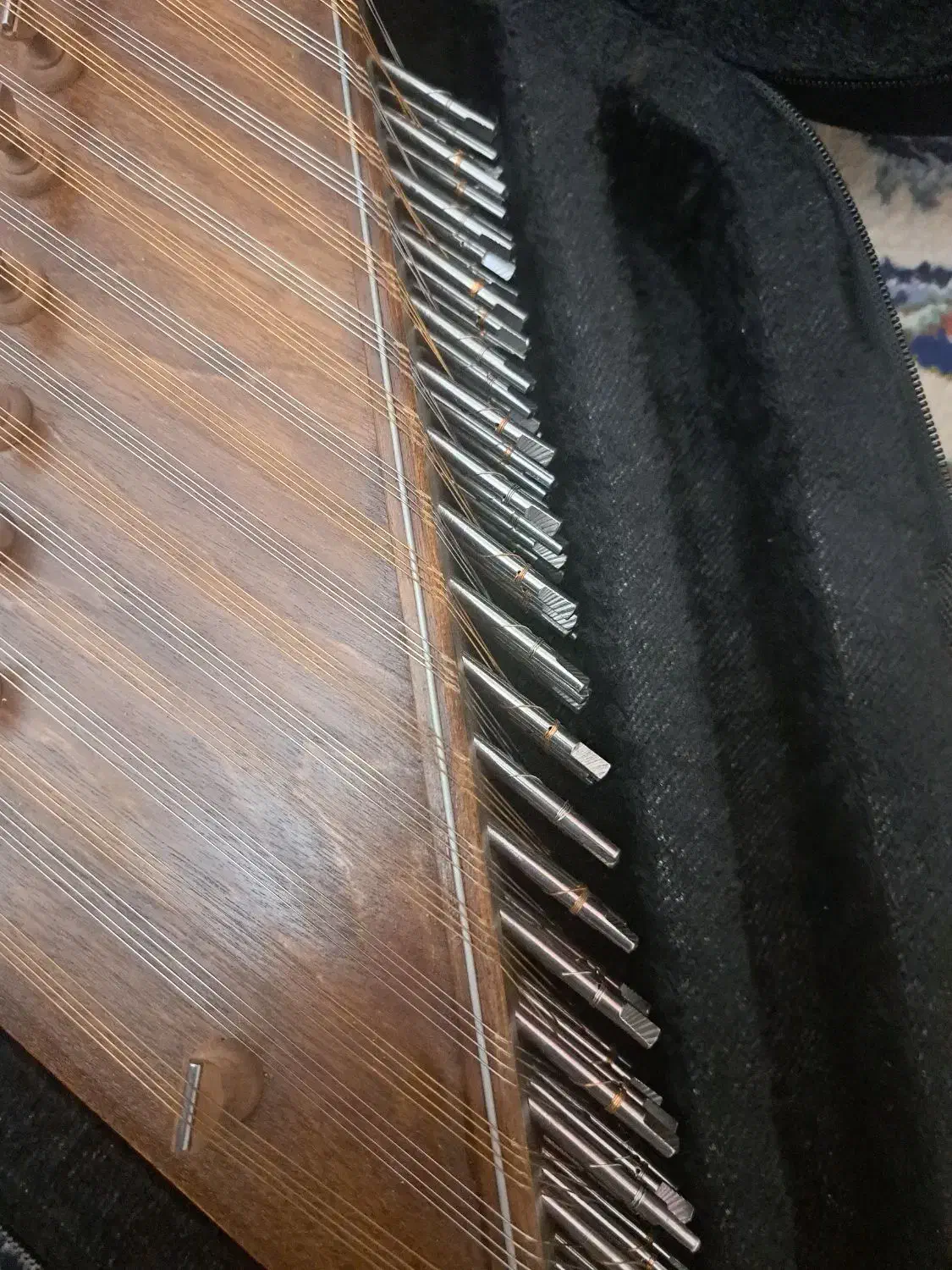 سنتور مشقی  دومهر غضنفری|سازهای سنتی|همدان, |دیوار