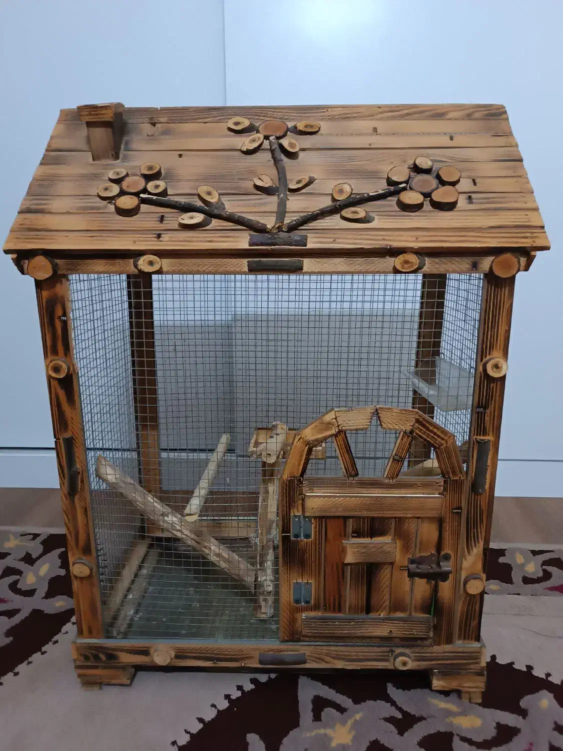 قفس پرنده زینتی بزرگ ( کلبه پرنده لاکچری )|لوازم جانبی حیوانات|زرگرشهر, |دیوار