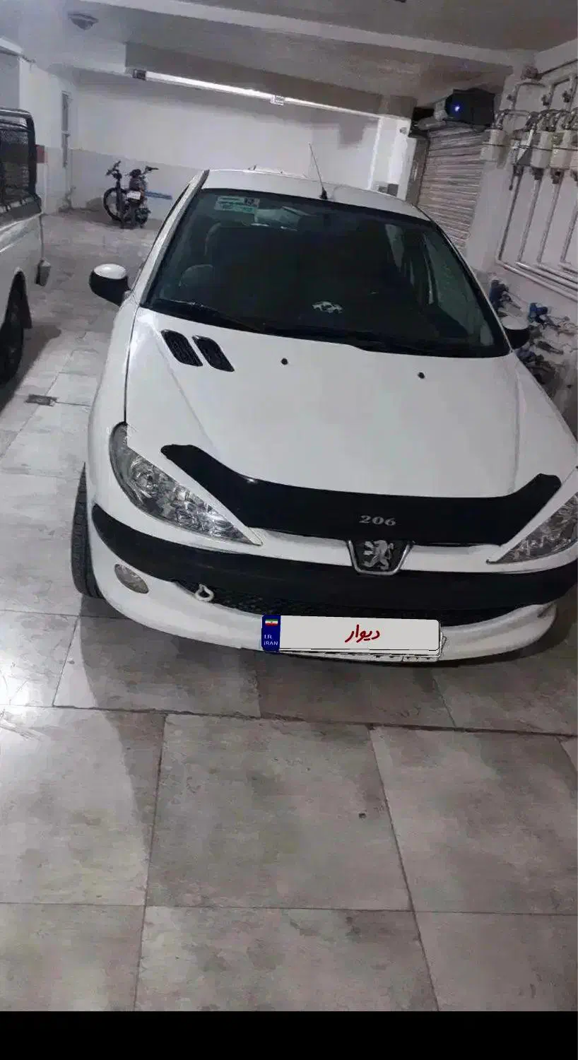 ۲۰۶ اس دی مدل ۸۸ بی رنگ وی ۸|خودرو سواری و وانت|محمدیه-قزوین, |دیوار