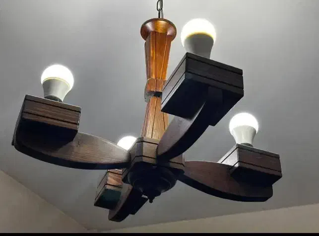 لوستر چوبی|لوستر و چراغ آویز|تهران, هروی|دیوار