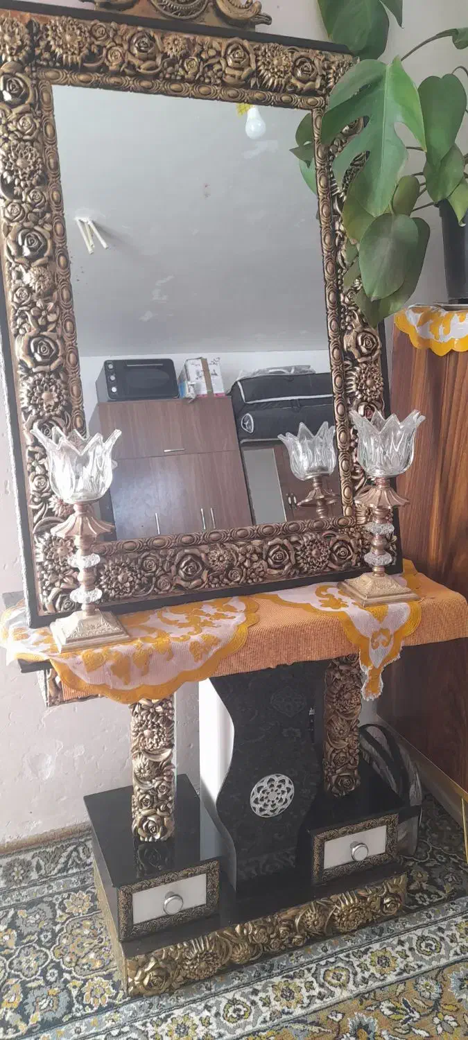 اینه وشمعدان|آینه|کرمان, |دیوار