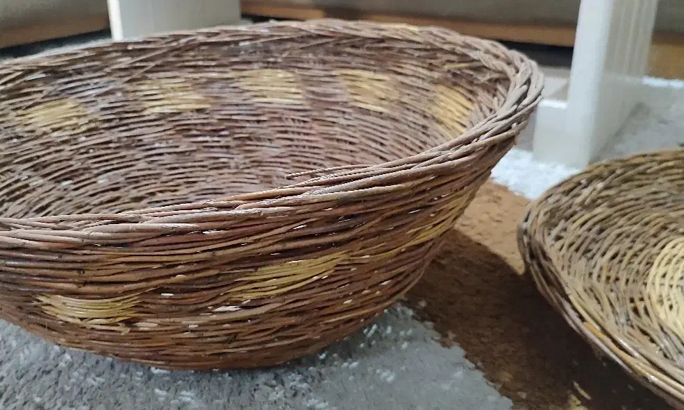 سبد حصیری بزرگ در دار|صنایع دستی و سایر لوازم تزئینی|شیراز, ارم|دیوار