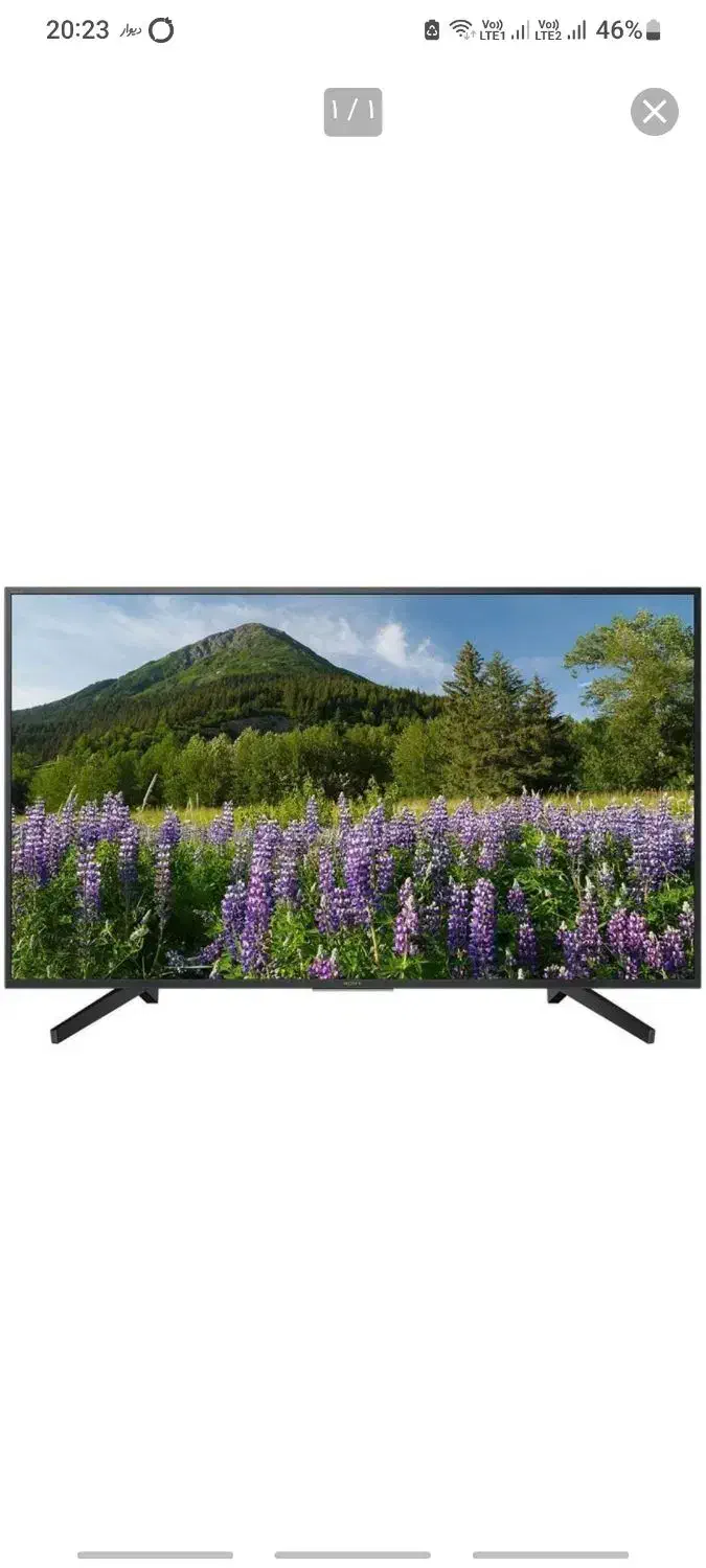 تلویزیون سونی x7000f|تلویزیون و پروژکتور|کرمان, |دیوار