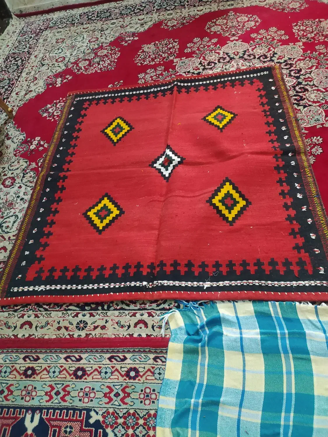 سفره|گلیم، جاجیم، گبه|سیرجان, |دیوار