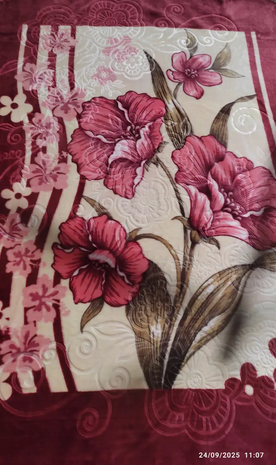 پتو نو گل برجسته تک نفره|رختخواب، بالش، پتو|سمنان, |دیوار