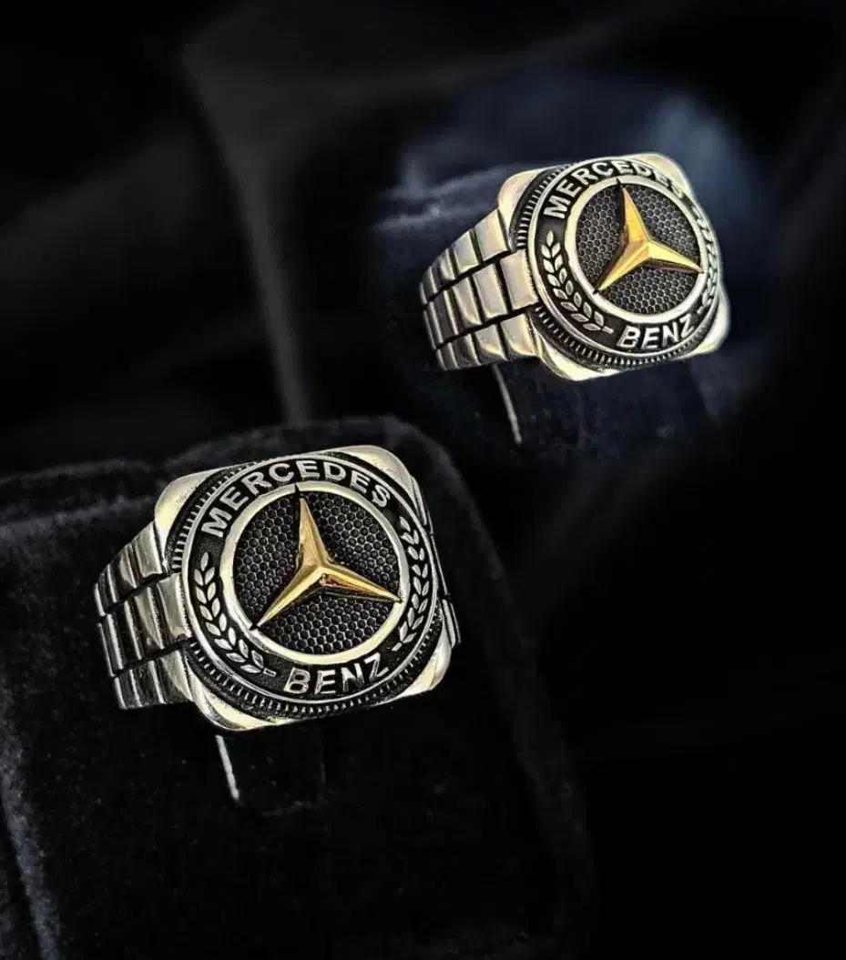 انگشتر مردانه تمام نقره مدل بنز لوکس|بدلیجات|تبریز, |دیوار