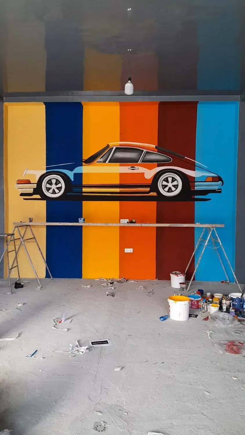 نقاشی دیواری با طراحی خاص و کیفیت بالا|خدمات پیشه و مهارت|بجنورد, |دیوار