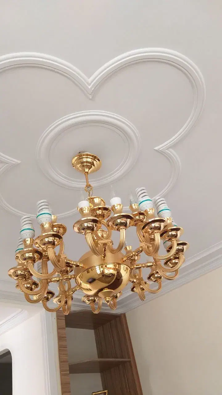 ۳ عدد لوستر نقره کاری شده و برنز نو|لوستر و چراغ آویز|ارومیه, |دیوار