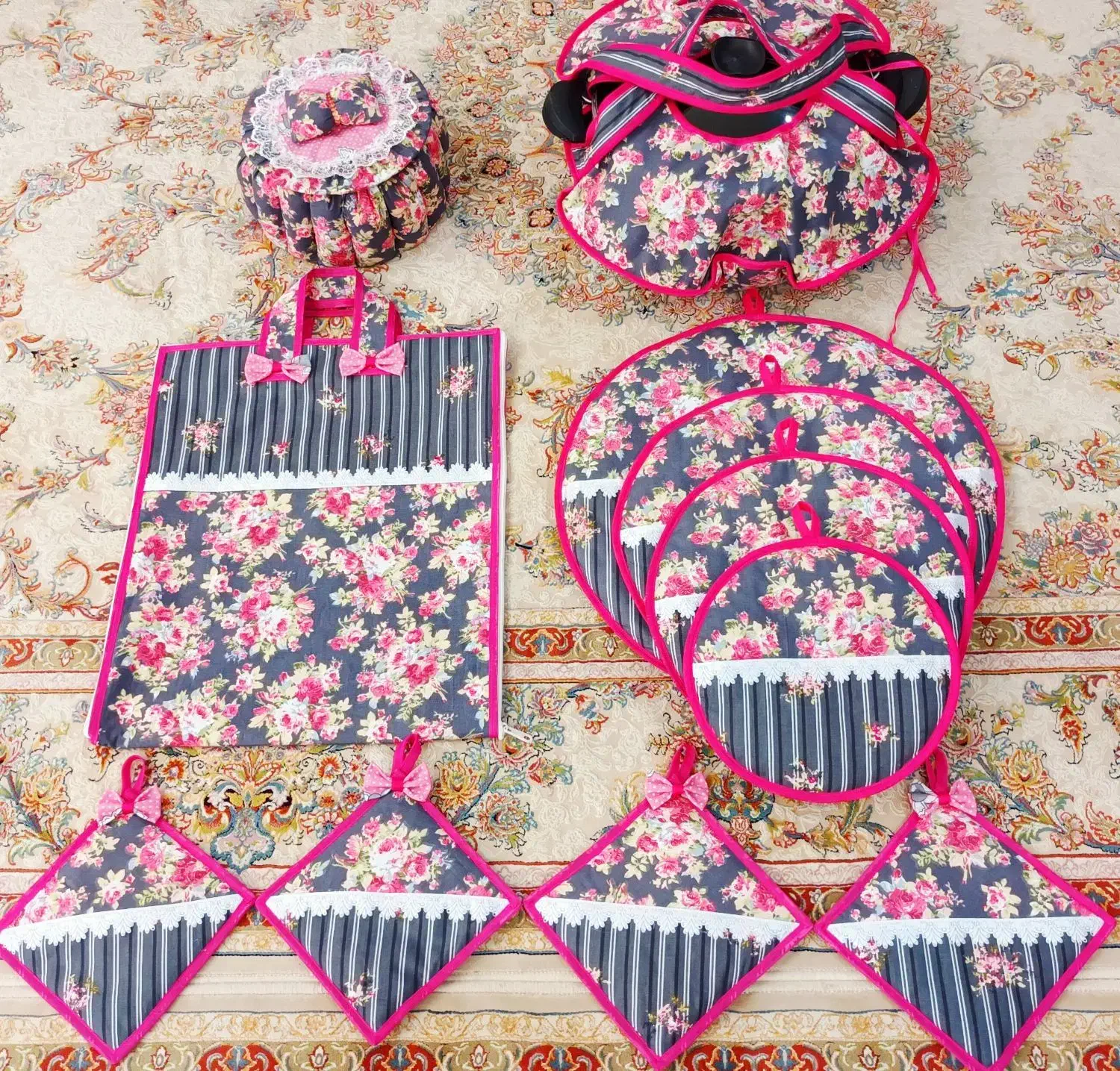 ست آشپزخونه پارچه ای|سفره، حوله، دستمال آشپزخانه|ارومیه, |دیوار