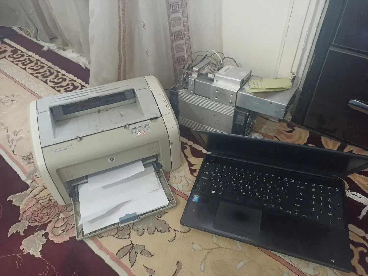 یک عدد لپ تاپ aspier 576 corei 5 چاپگر hp 1020|رایانه همراه|خرم‌آباد, |دیوار