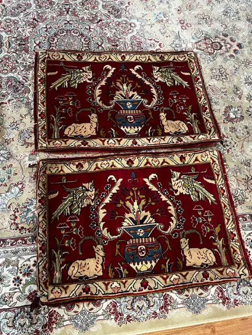 پشتی دستبافت|گلیم، جاجیم، گبه|مشهد, استاد یوسفی (شهرک غرب)|دیوار