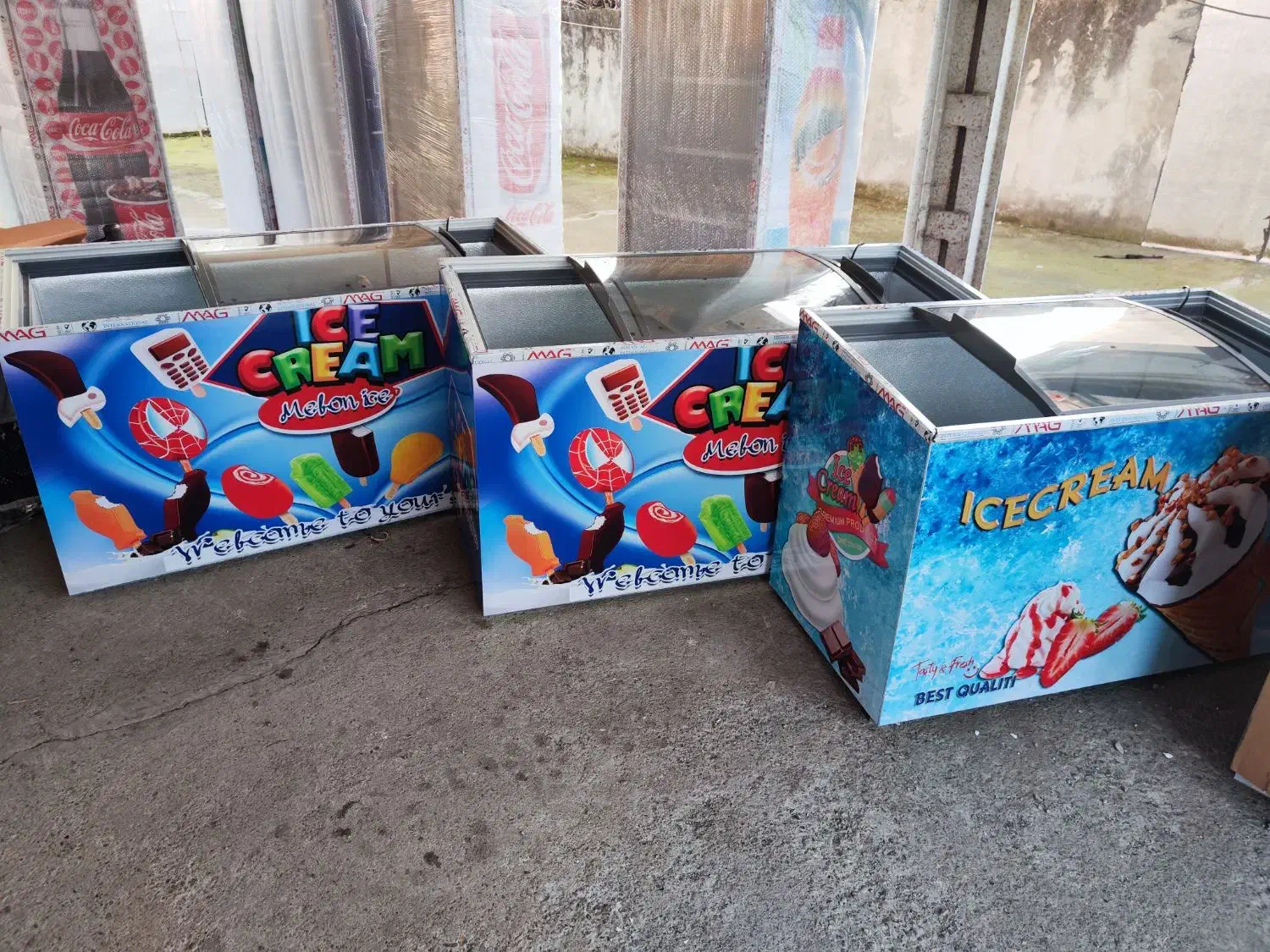 یخچال فریزر بستنی صندوقی مغازه و فروشگاه ایستاده|فروشگاه و مغازه|رشت, یخسازی|دیوار