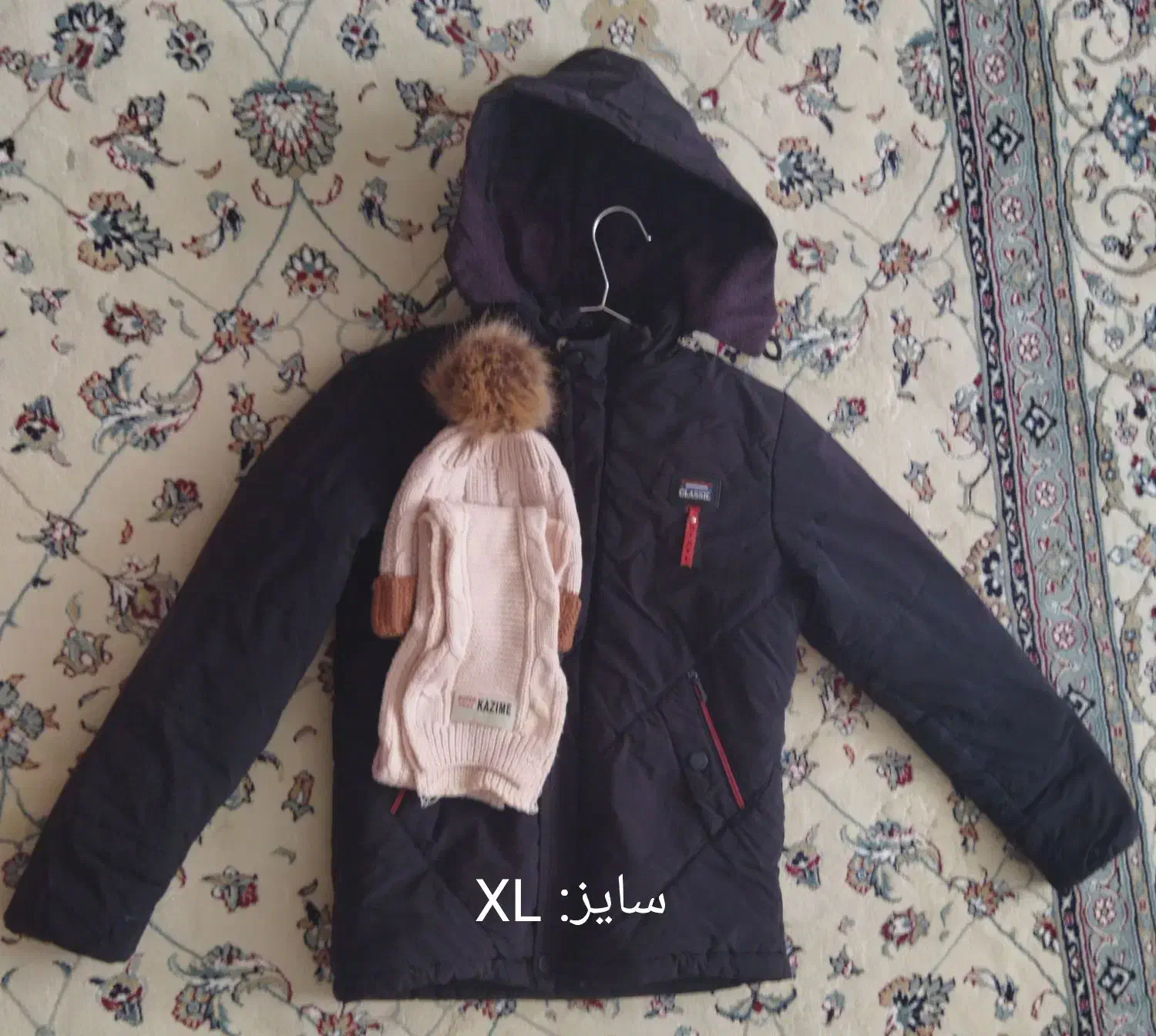 پالتو پسرانه به همراه شال و کلاه|کفش و لباس بچه|بوکان, |دیوار