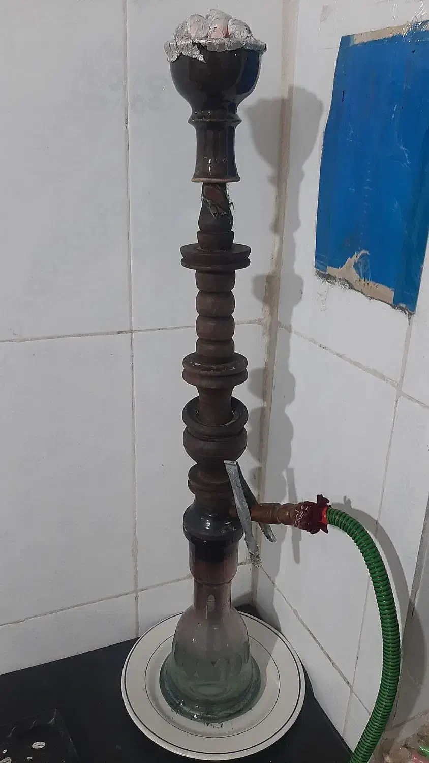 قلیان دوسیب تنه گردو|زیورآلات و اکسسوری|فومن, |دیوار