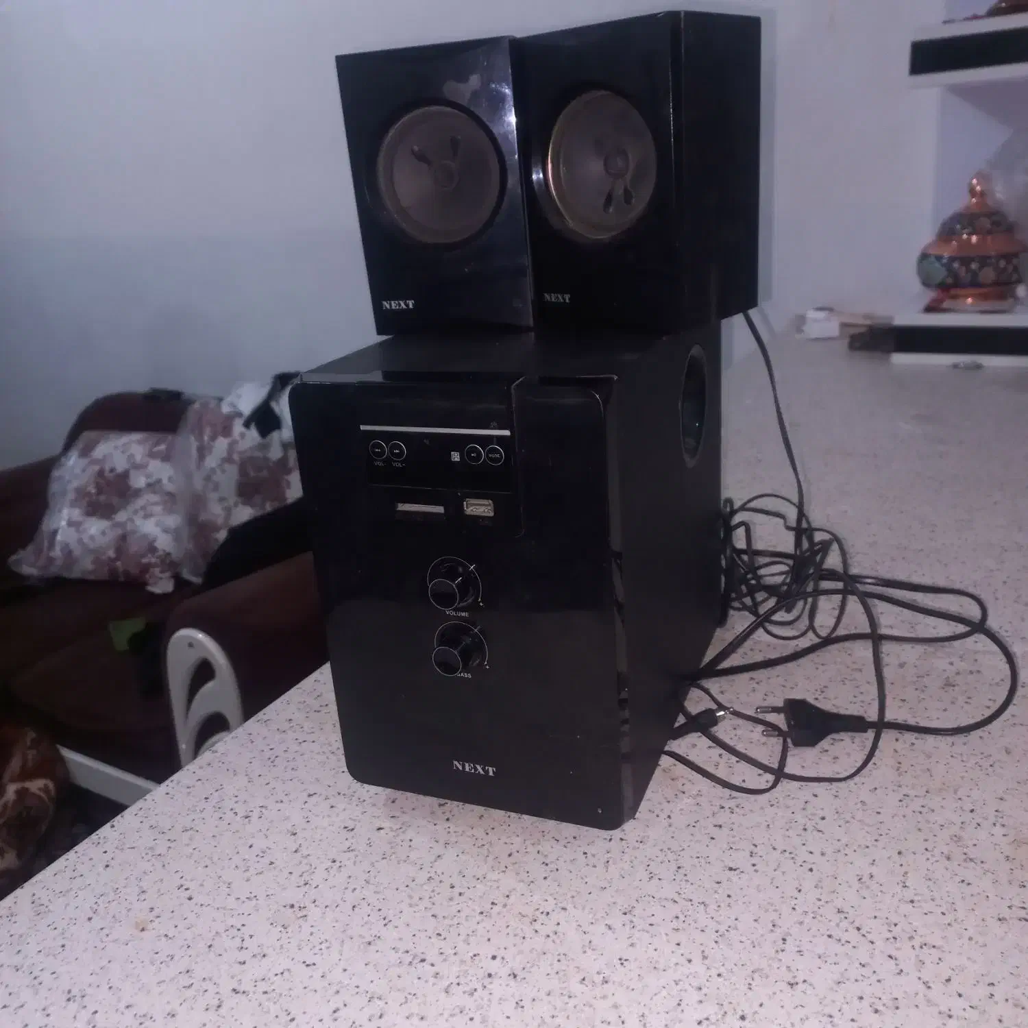 اسپیکر سه تیکه|قطعات و لوازم جانبی رایانه|قم, نخودی|دیوار