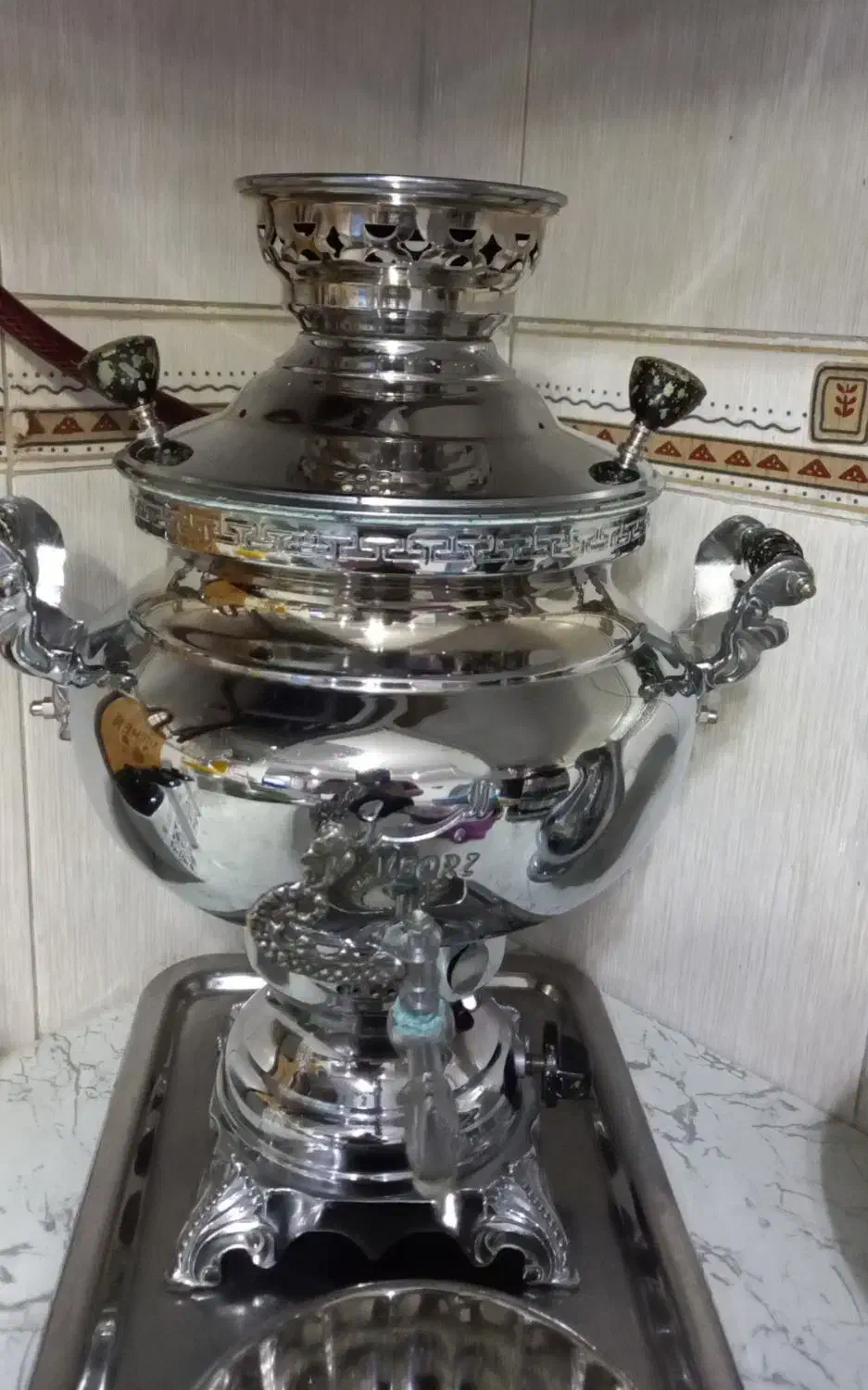 سماور گاز سوز۶ لیتر|سماور، چای‌ساز، قهوه‌ساز|بروجرد, |دیوار