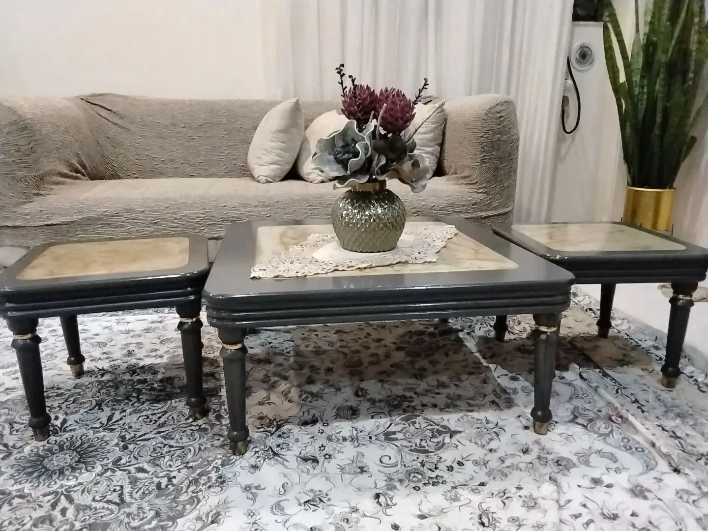 فروش سه تیکه عسلی و جلو مبلی|مبلمان خانگی و میز عسلی|بندر امام خمینی, |دیوار