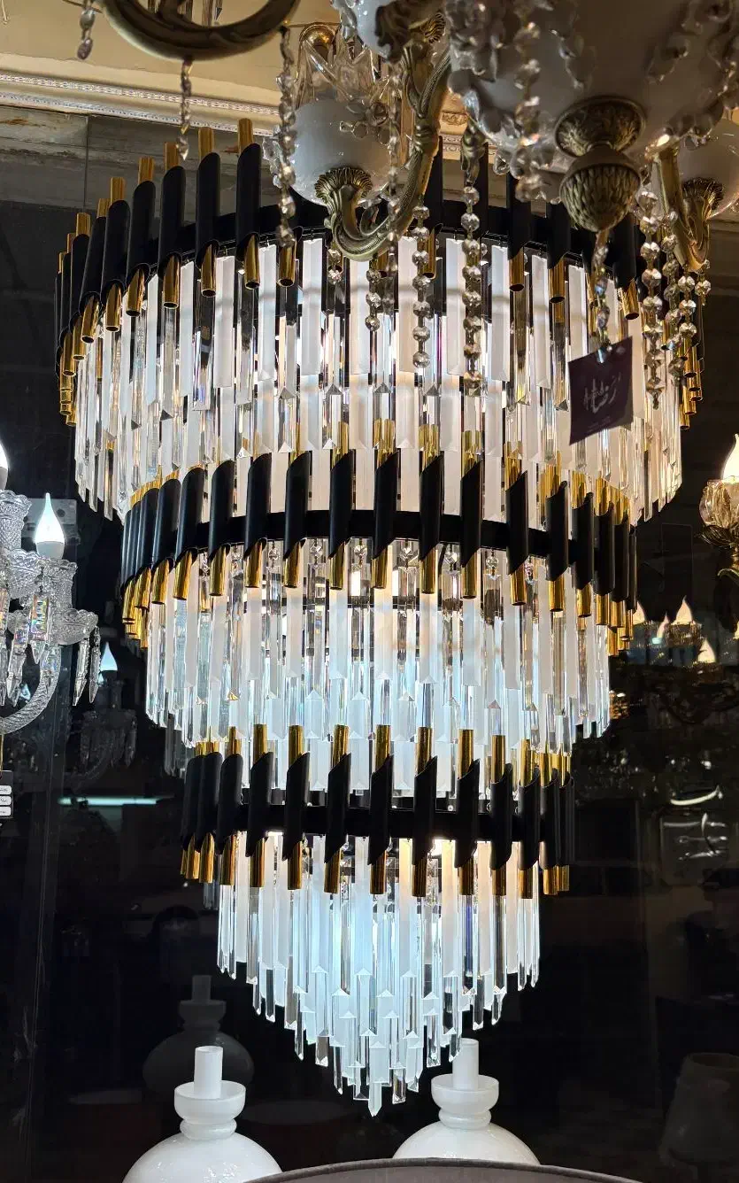 لوستر مدرن طبقاتی دوبلکسی روناک سه طبقه|لوستر و چراغ آویز|تبریز, |دیوار