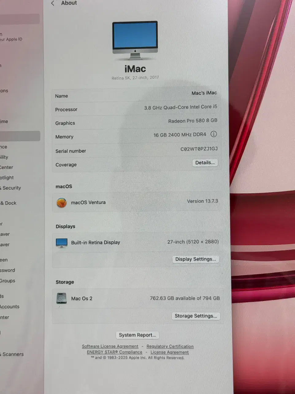 I mac 2017 27 inch|رایانه رومیزی|بندرعباس, |دیوار