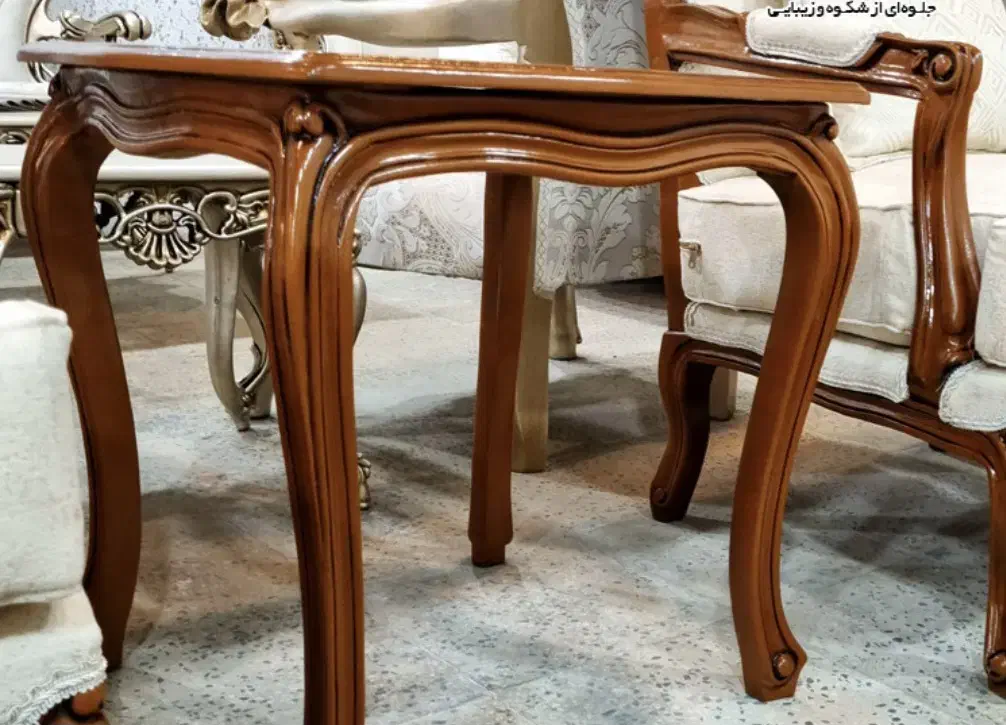 جلومبلی عسلی چوبی و پلیمر زیبا|مبلمان خانگی و میز عسلی|تهران, صاحب الزمان|دیوار