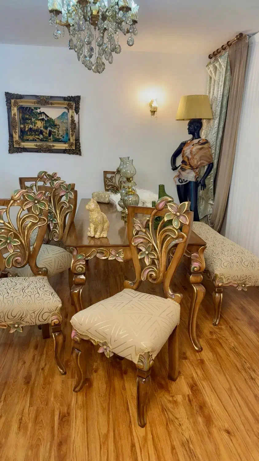 مبل و نهارخوزی استیل سلطنتی سفارشی کار دست|مبلمان خانگی و میز عسلی|تهران, زعفرانیه|دیوار