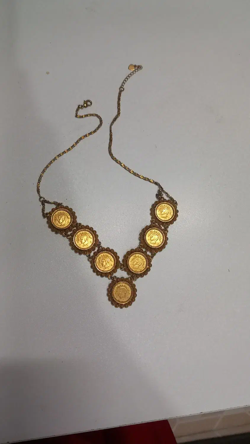 گلوبندسکه ای طلاروس|بدلیجات|یزد, |دیوار