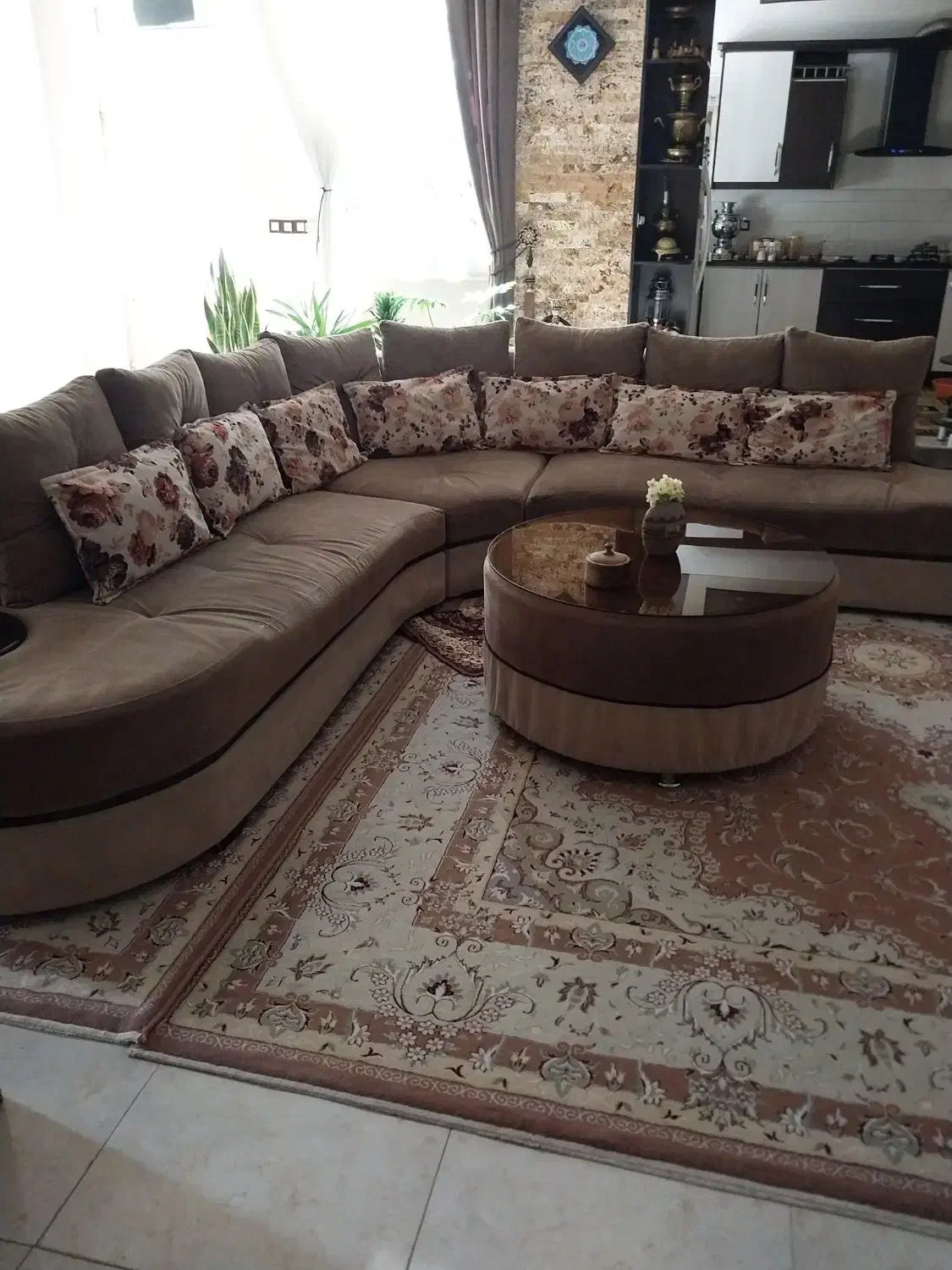 مبل هشت نفره ال تمیز|مبلمان خانگی و میز عسلی|خرمدره, |دیوار