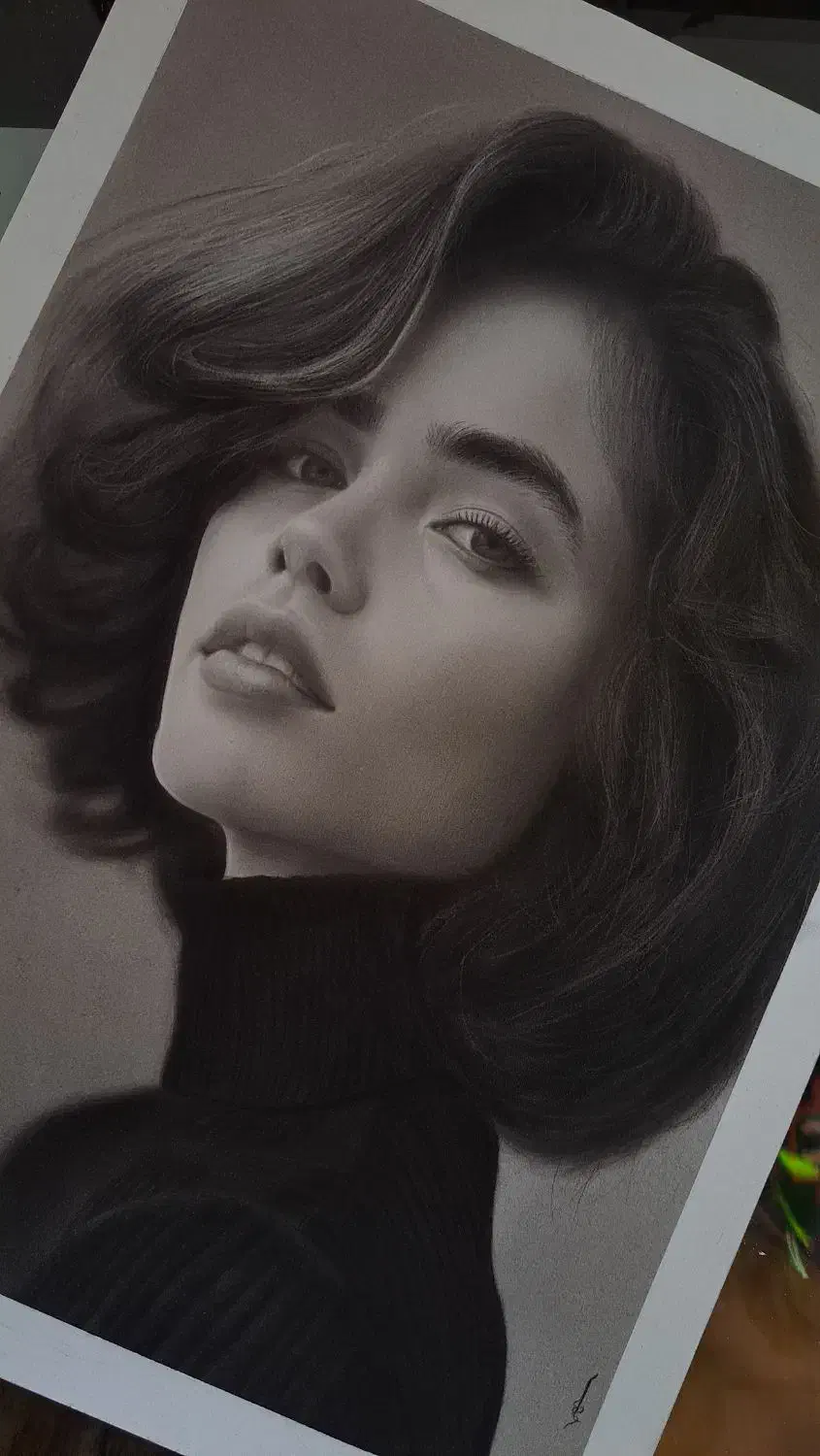 پرتره سیاه قلم ،امضای لوکس خانه شما|تابلو، نقاشی، عکس|کاخک, |دیوار