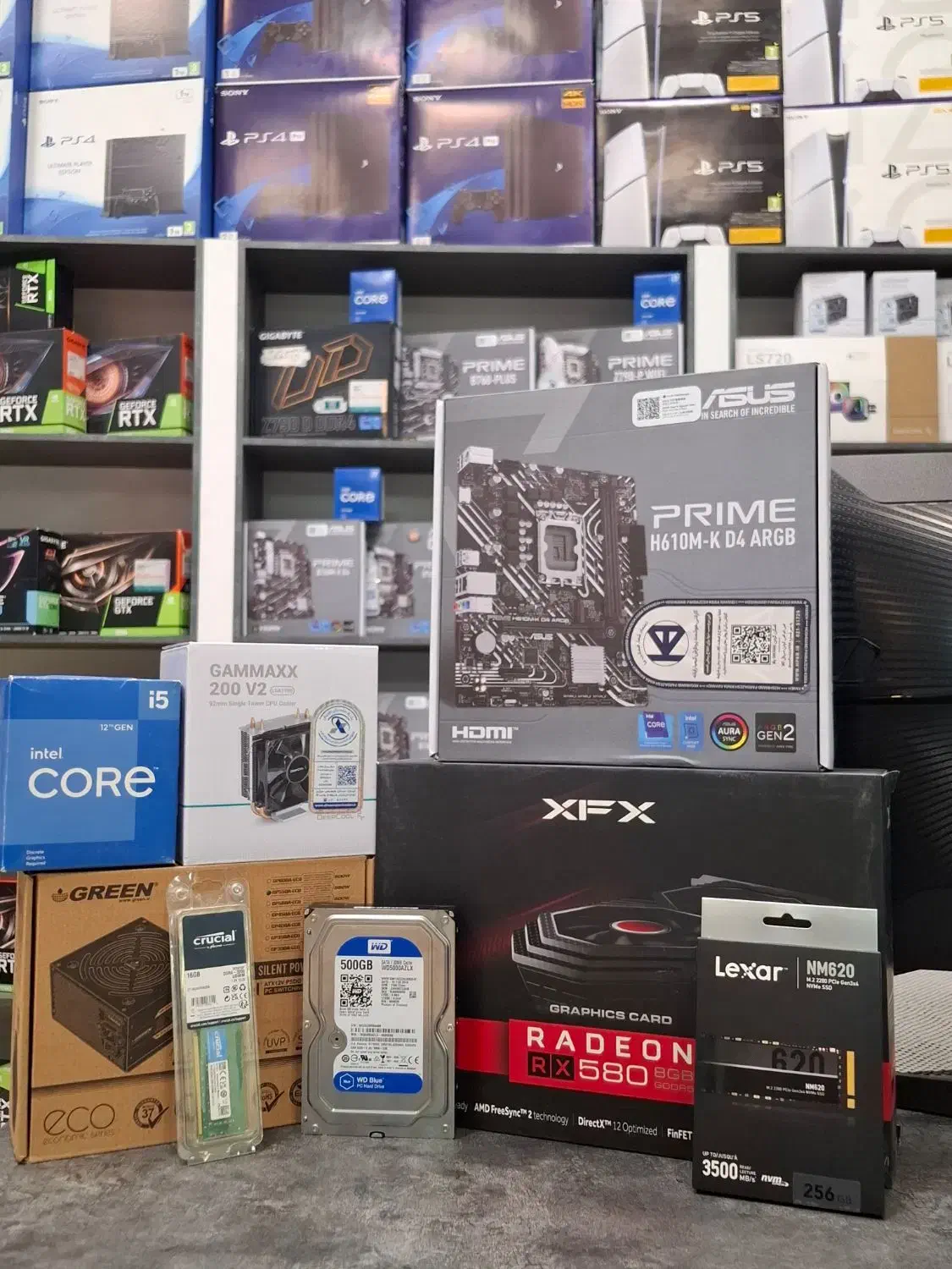 سسیتم گیمینگ(i5 12400f Rx580)|رایانه رومیزی|مشهد, عامل|دیوار