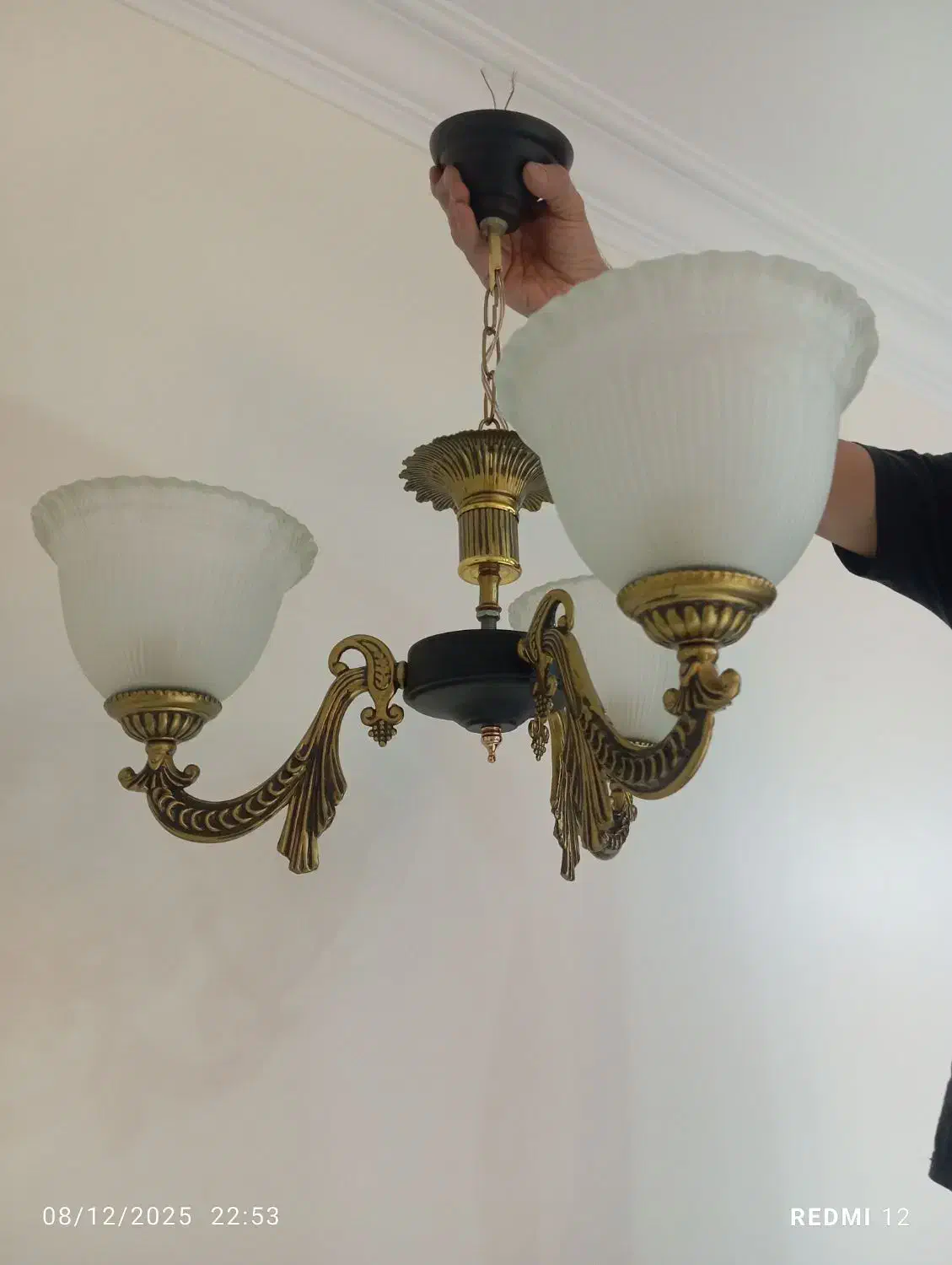 لوستر سه شاخه|لوستر و چراغ آویز|تهران, نارمک جنوبی|دیوار