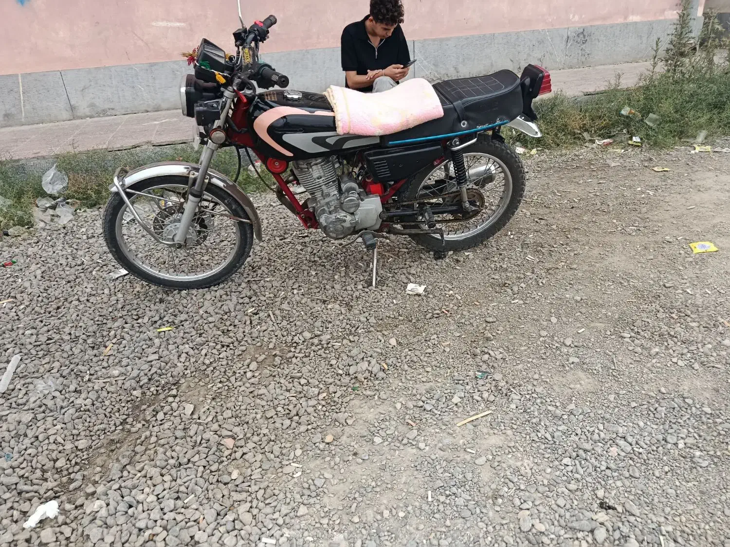 ماتور ۲۰۰ تک استارت روشن مزایده|موتورسیکلت|گمیشان, |دیوار