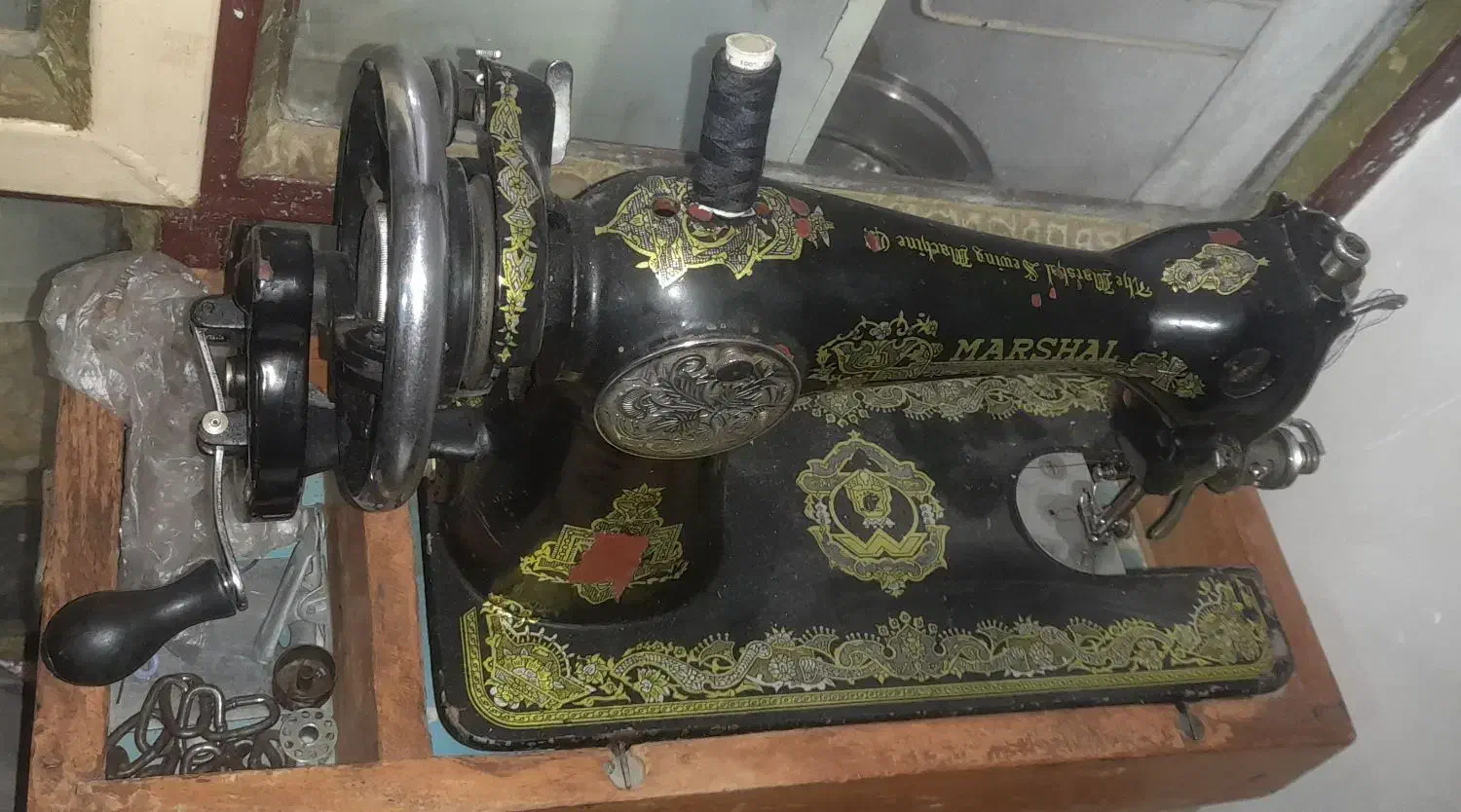 چرخ خیاطی مارشال قدیمی|چرخ خیاطی و ریسندگی|اندیمشک, |دیوار