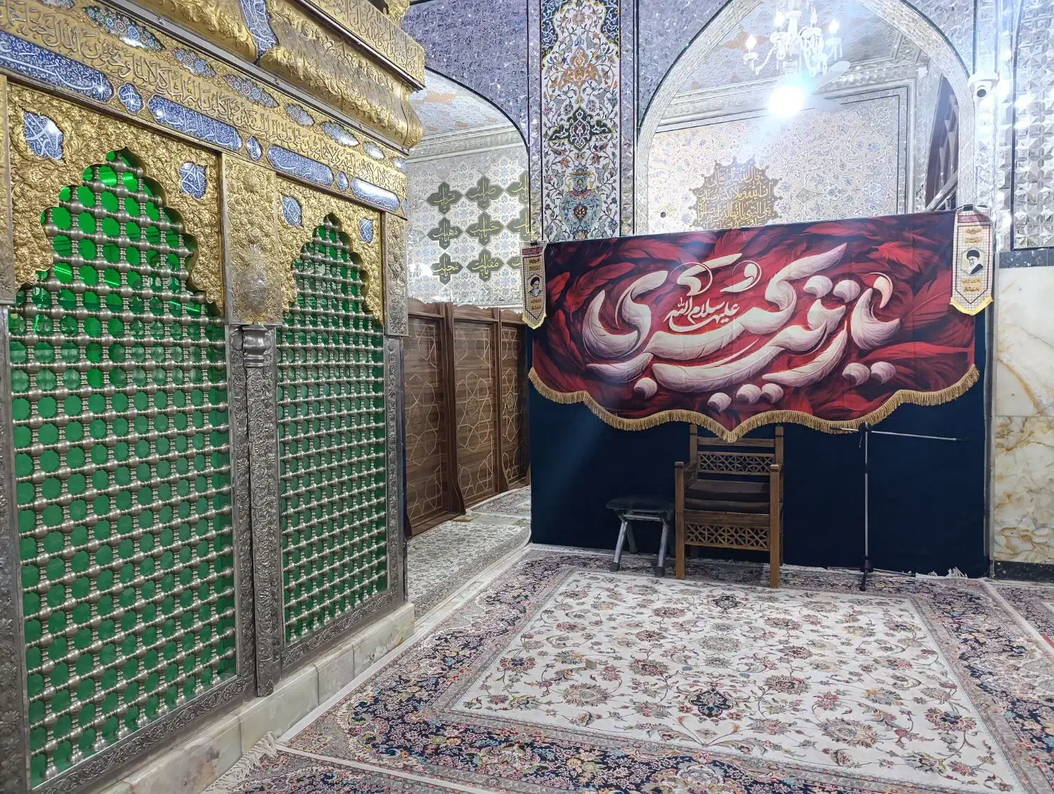 پرچم نیمه شعبان|تابلو، نقاشی، عکس|یزد, |دیوار