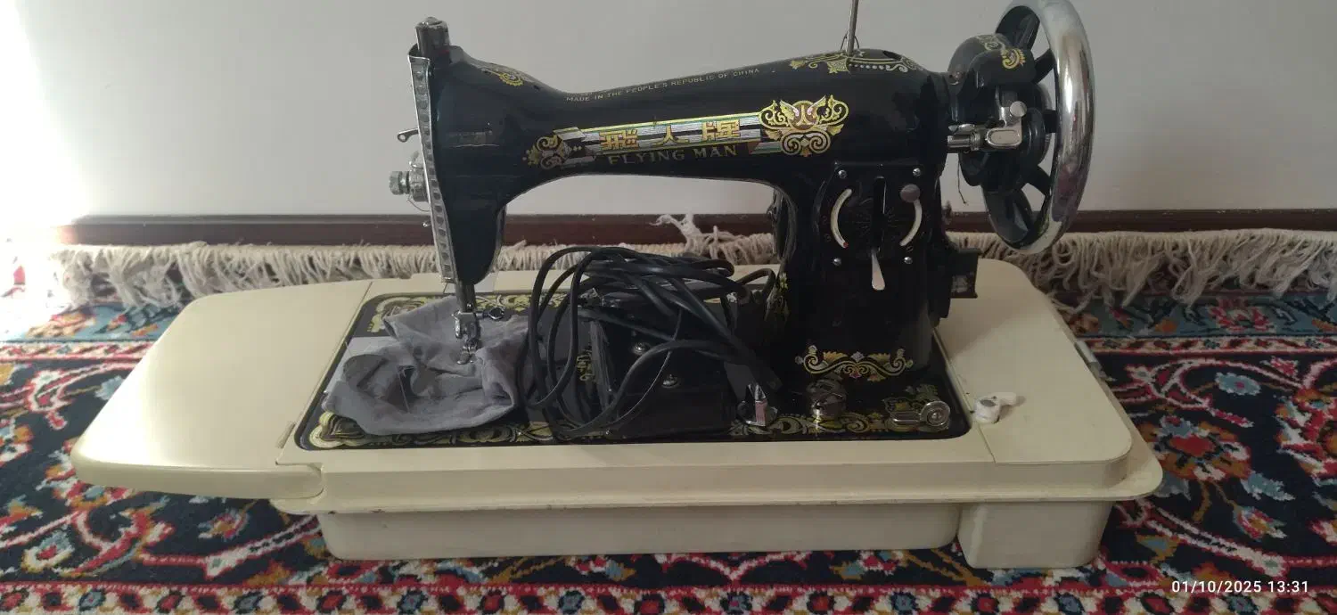 چرخ خیاطی مشکی|چرخ خیاطی و ریسندگی|طرقبه, |دیوار