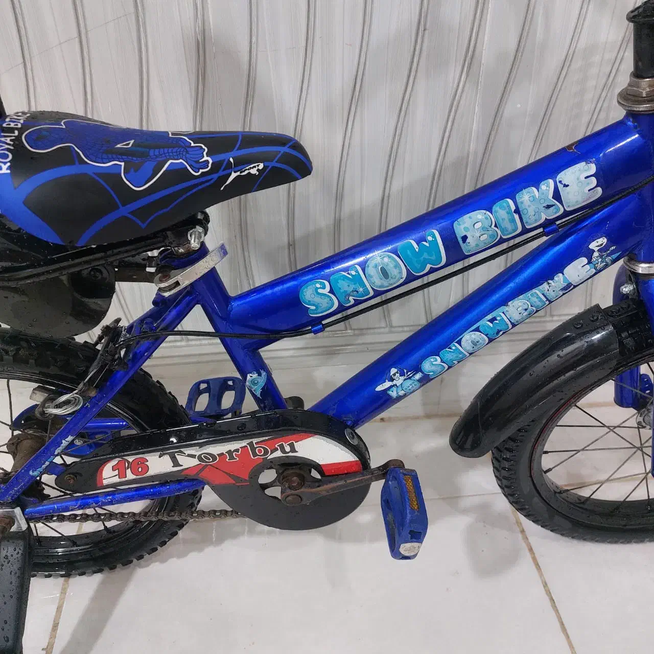 دوچرخه سایز ۱۶ابی رنگ تمیز قیمت مناسب فروشی|دوچرخه، اسکیت، اسکوتر|آبادان, |دیوار