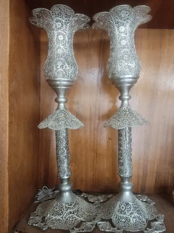 شمعدان ملیله|صنایع دستی و سایر لوازم تزئینی|اصفهان, دستگرده|دیوار