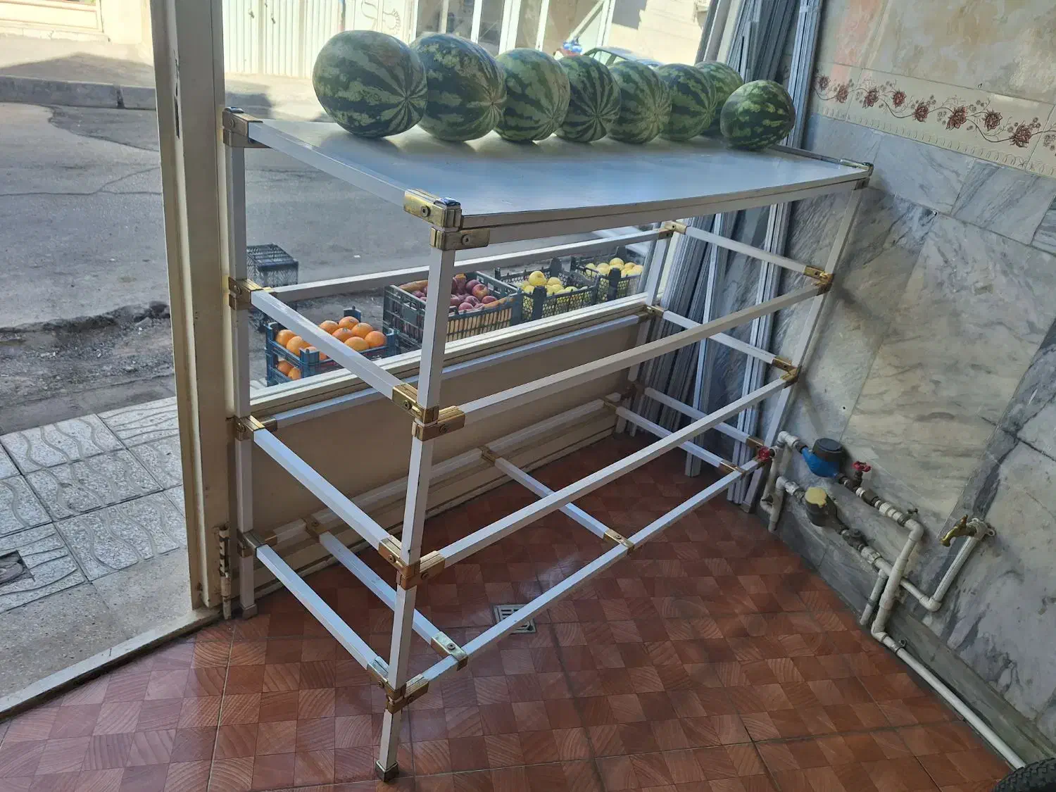 میز الومینیومی کار ام دی اف|فروشگاه و مغازه|زنجان, |دیوار