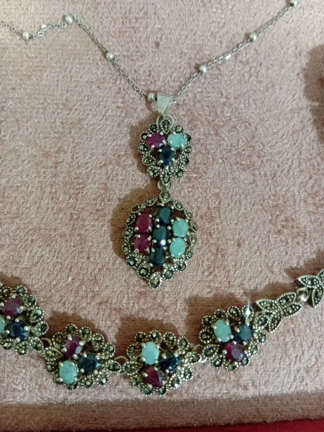 سرویس تایلندی با سنگهای جواهر|جواهرات|ارومیه, |دیوار