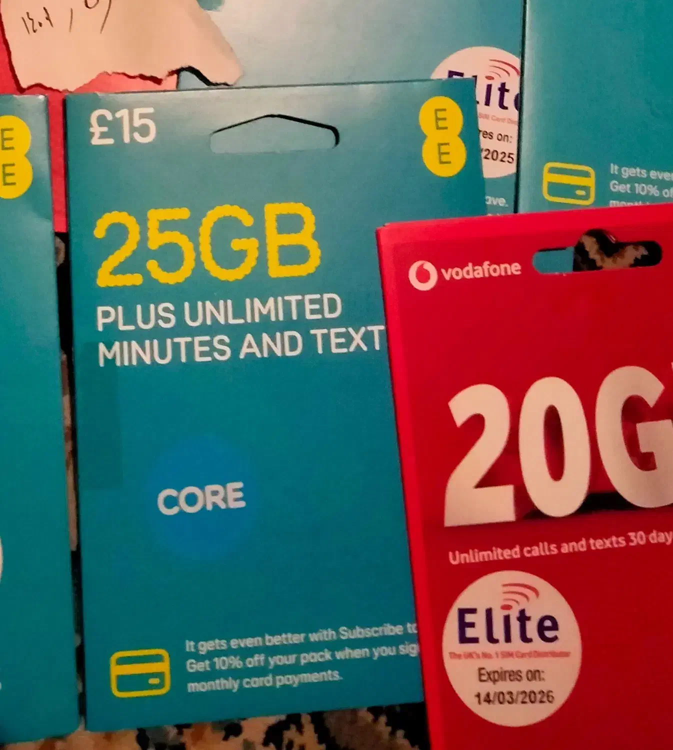 سیمکارت مجازی و فیزیکی انگلستان ودافون EE لبارا|خدمات رایانهای و موبایل|تهران, آرژانتین|دیوار