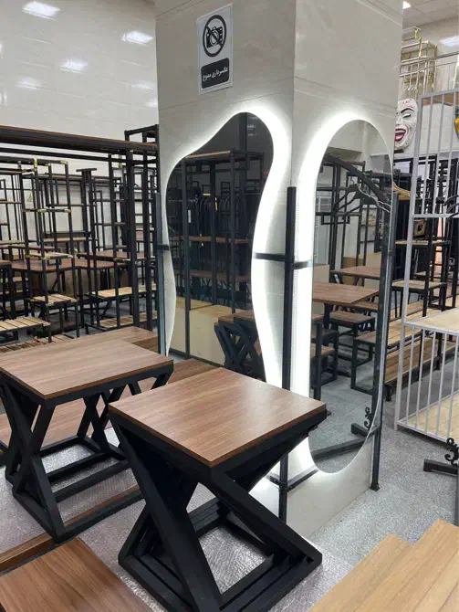 نمایشگاه آینه های فلزی دفرمه نوردار (( ستوده ))|آینه|کرج, گلدشت|دیوار